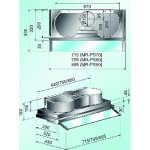 Misoko MR-PS90 90厘米隱藏嵌入式抽油煙機：雙摩打、強勁排風、易拆設計